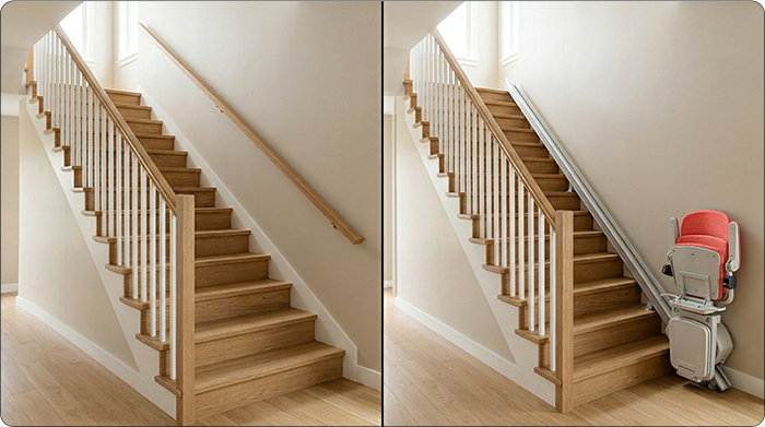 Traplift: voor en na